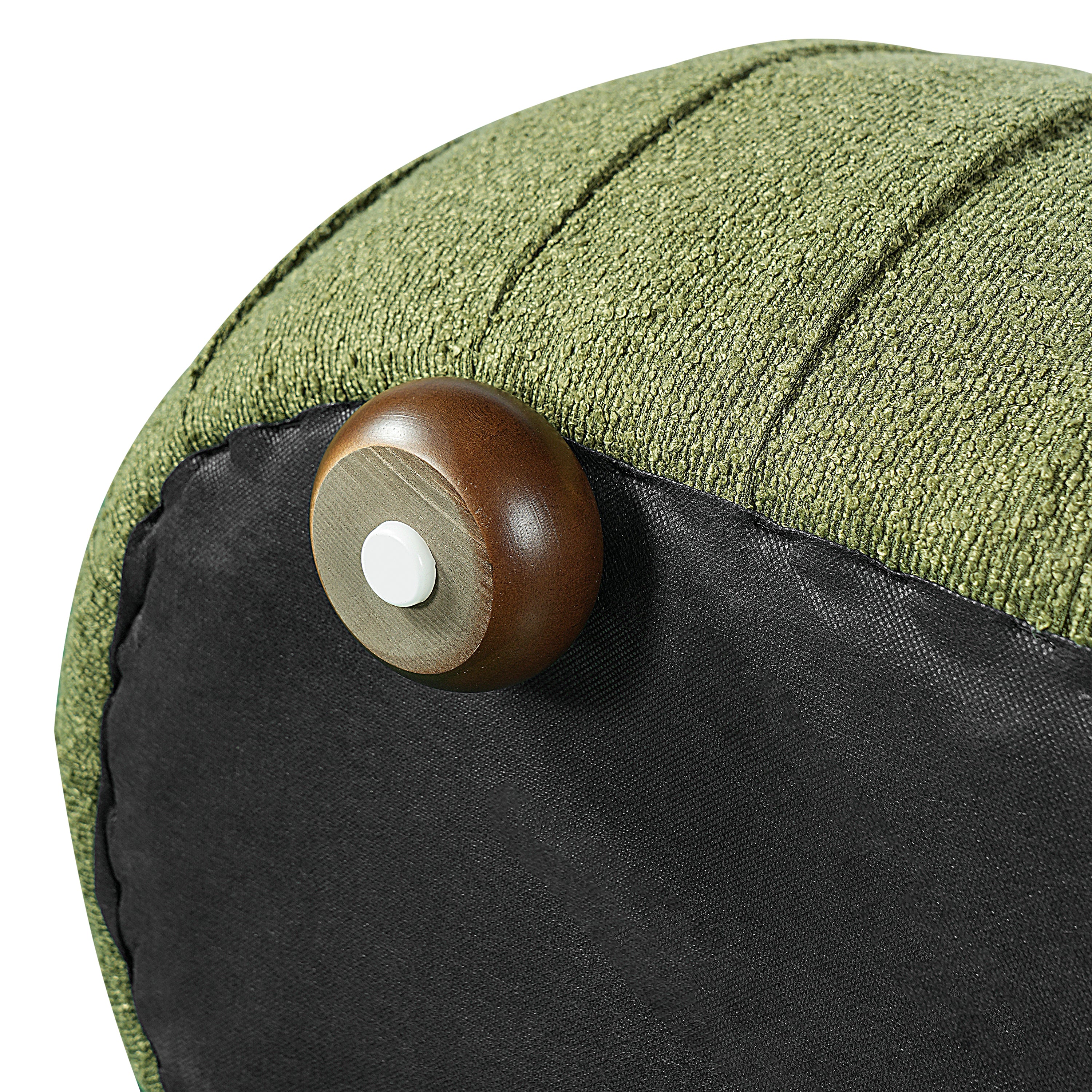 Upholstered Ottoman - Oval Shape