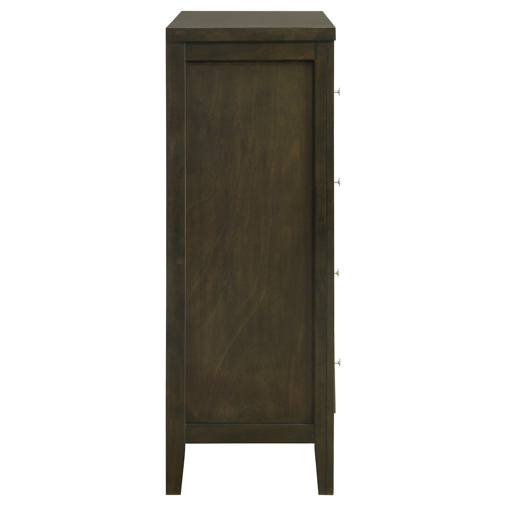 Clement Dark Cocoa 4-Drawer Chest of Drawers