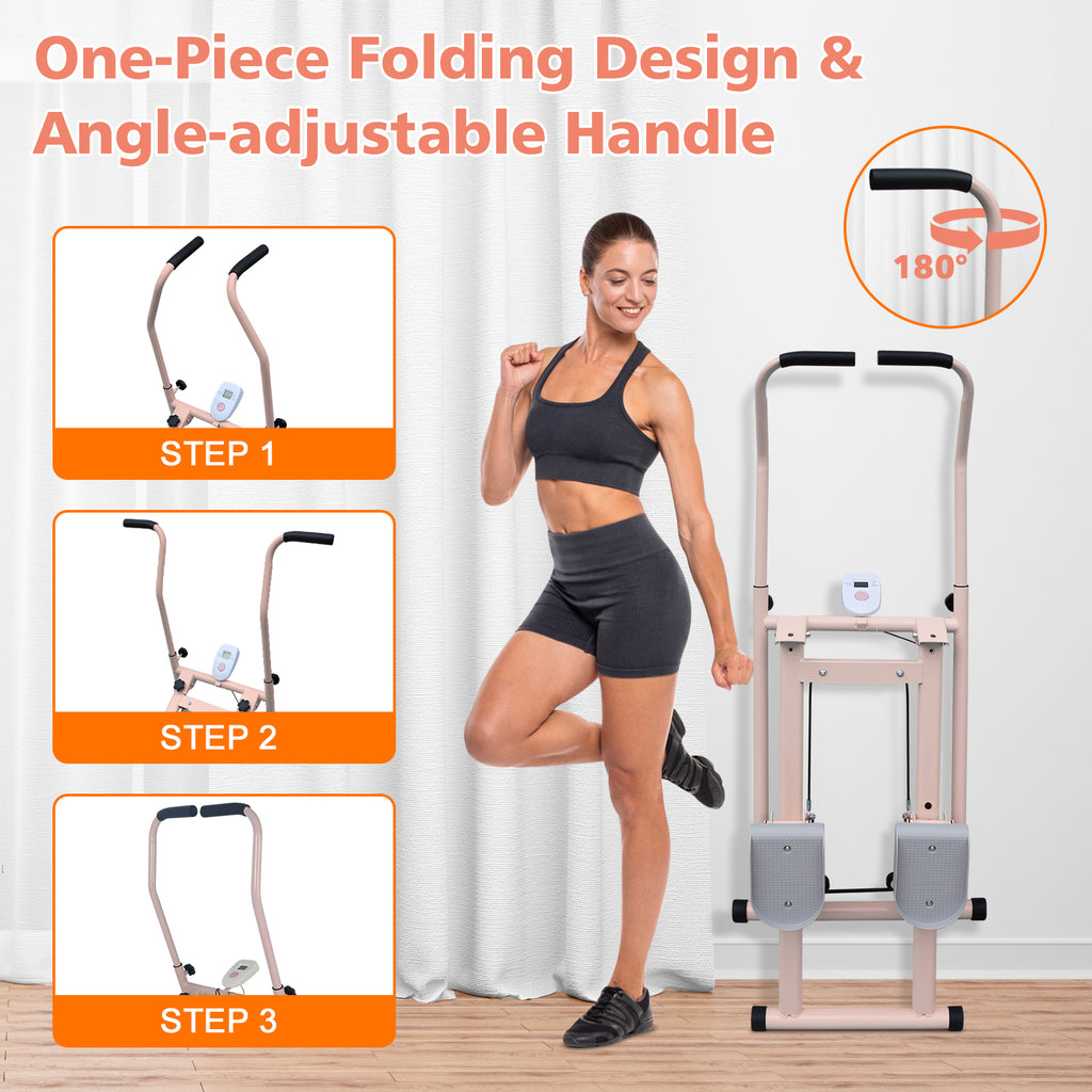 Folding Vertical Cardio Exercise Climber Stepper Machine