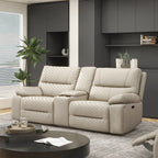 Malibu 79" Modern Power Motion 3-Piece Reclining Loveseat Sofa with Cup Holders