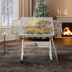 1500 Piece Jigsaw Puzzle Metal Table with 4 Trays