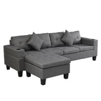 Modern L Shape Sectional Sofa Set with Chaise Lounge