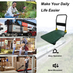 Foldable Platform Push Hand Truck Cart