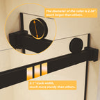Frameless Double Sliding Shower Door 44-48" W x 74" H
