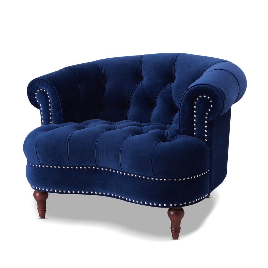 La Rosa Victorian Tufted Upholstered Accent Chair