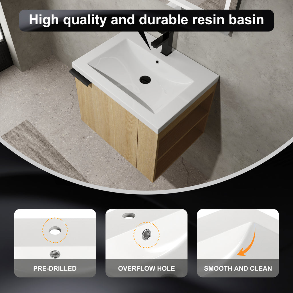 24" Bathroom Vanity Sink Combo for Big Space