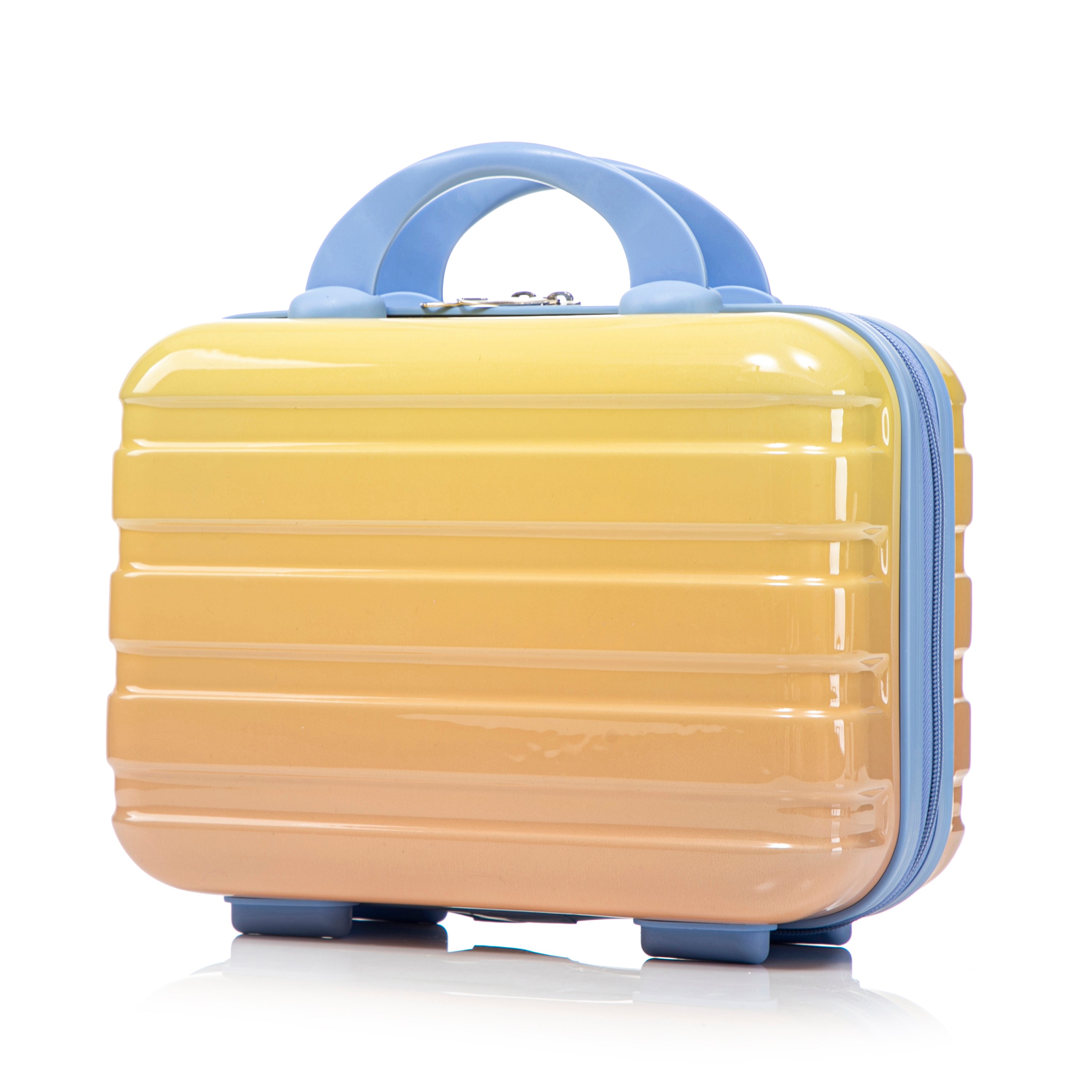 14'/20' 2-Piece PC Spinner Wheel Luggage Set in Gradient Blue Yellow