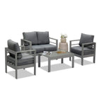 50" All-Weather Aluminum Patio Loveseat