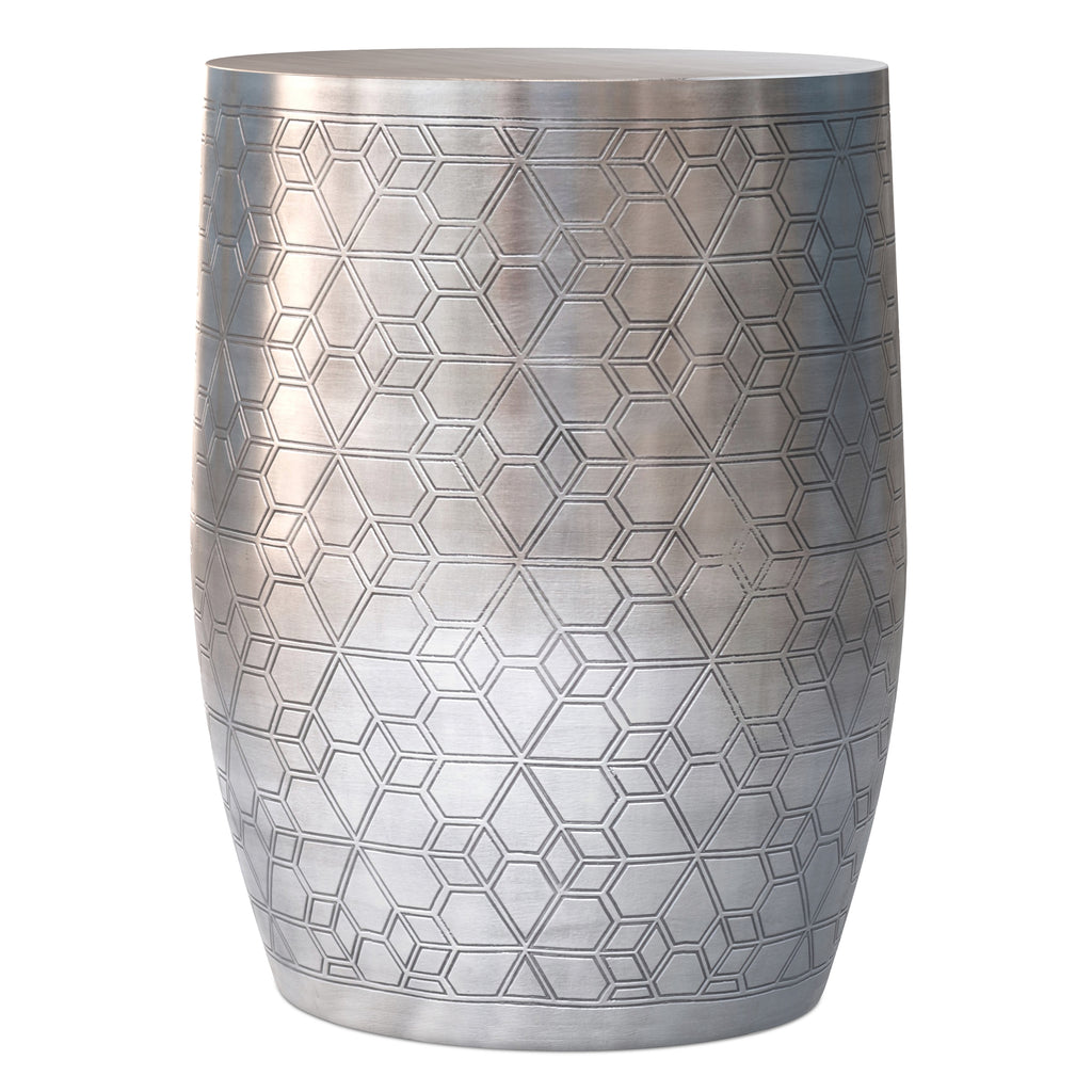 Johnsen 15 Inch Geometric Pattern Accent Table