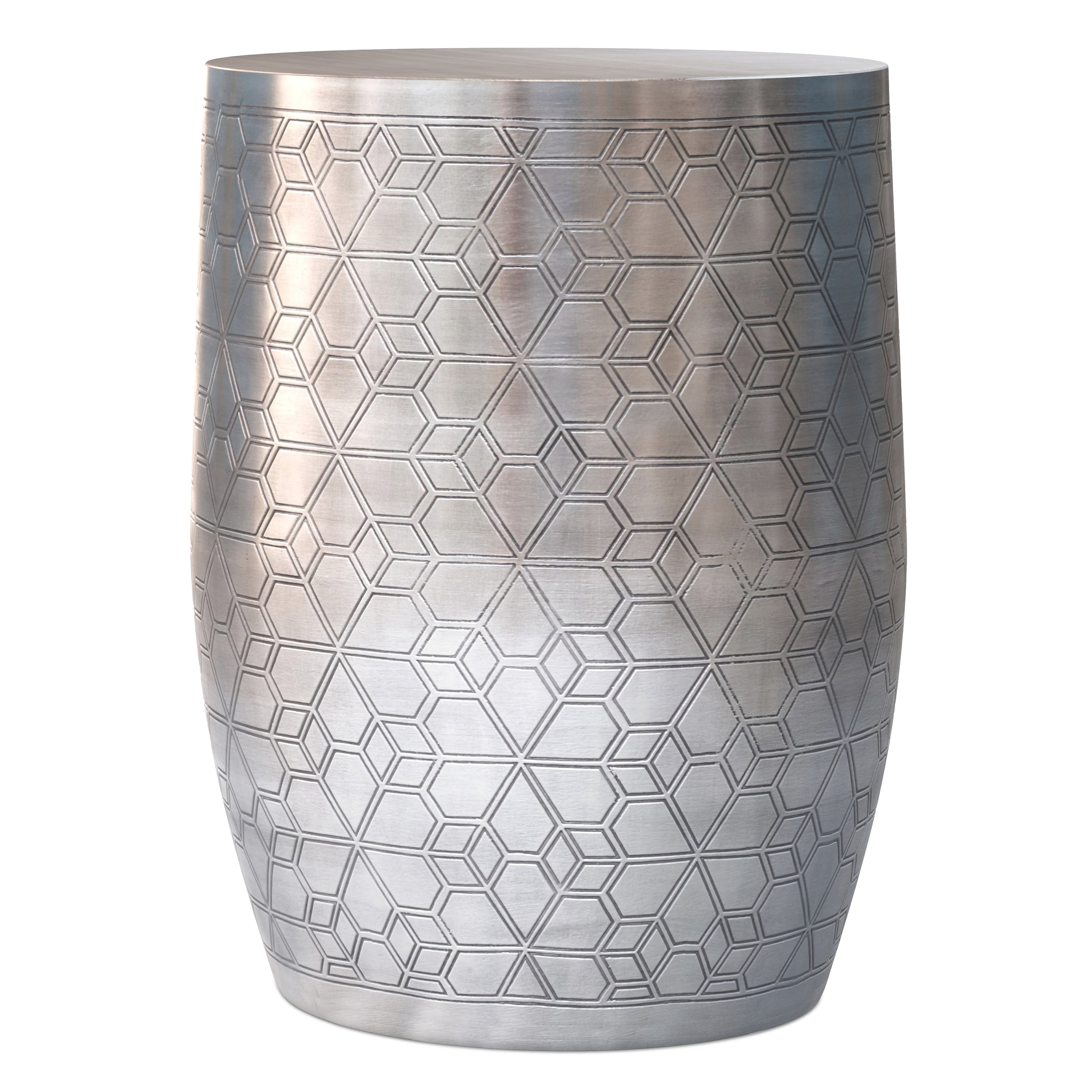 Johnsen 15 Inch Geometric Pattern Accent Table