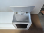 3-in-1 Kids Bookshelf and Toy Storage Cabinet with Chalkboard