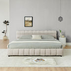 King Size Upholstered Bed with Storage