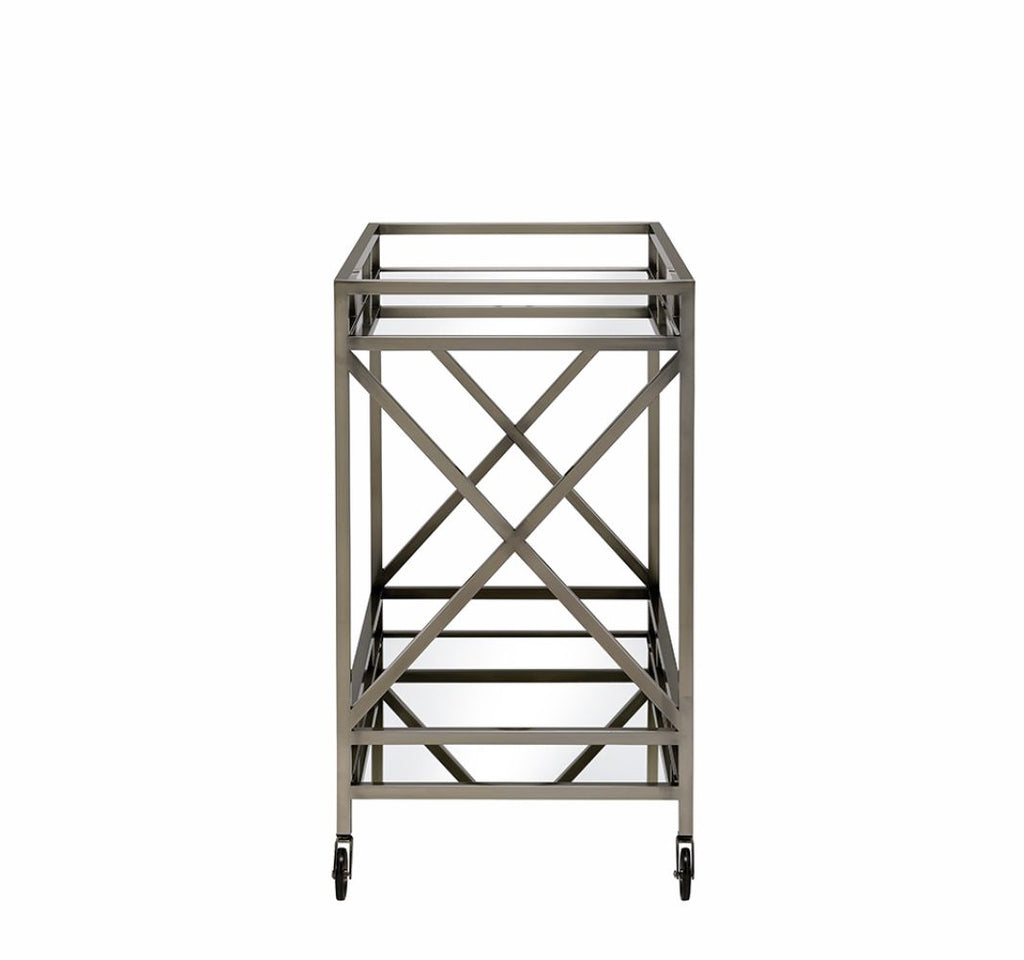 Kristensen Mirrored & Antique Kitchen Cart