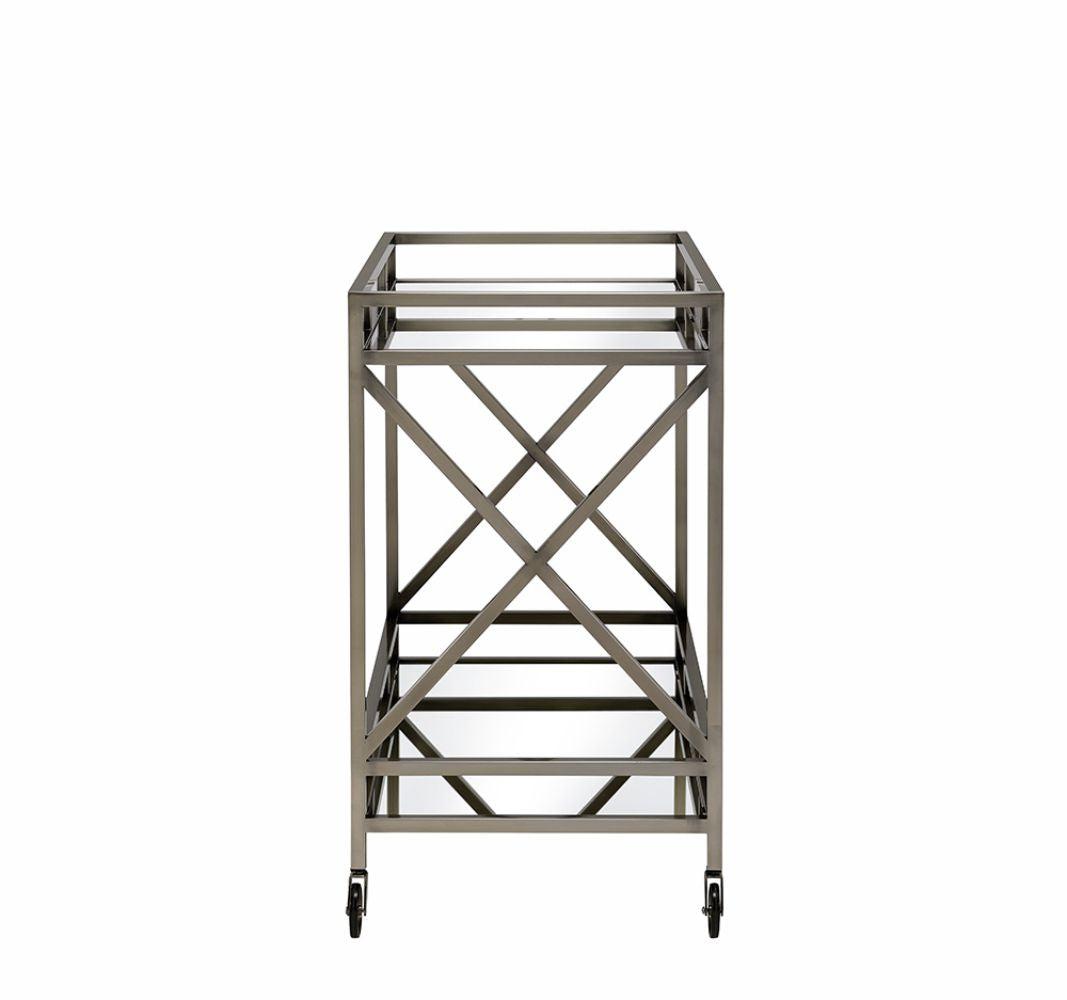 Kristensen Mirrored & Antique Kitchen Cart