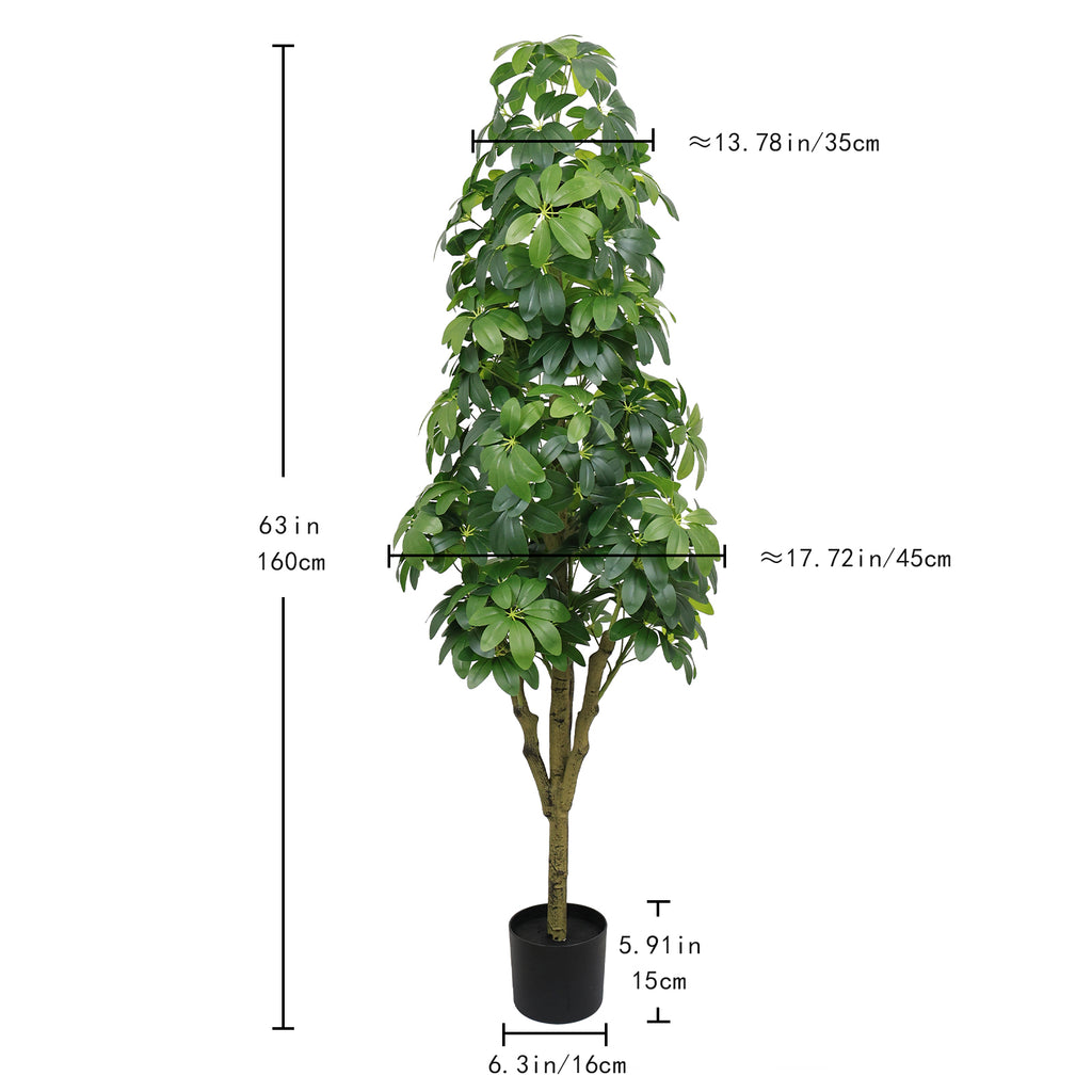 5.2FT Artificial Tree - Realistic Faux Plant