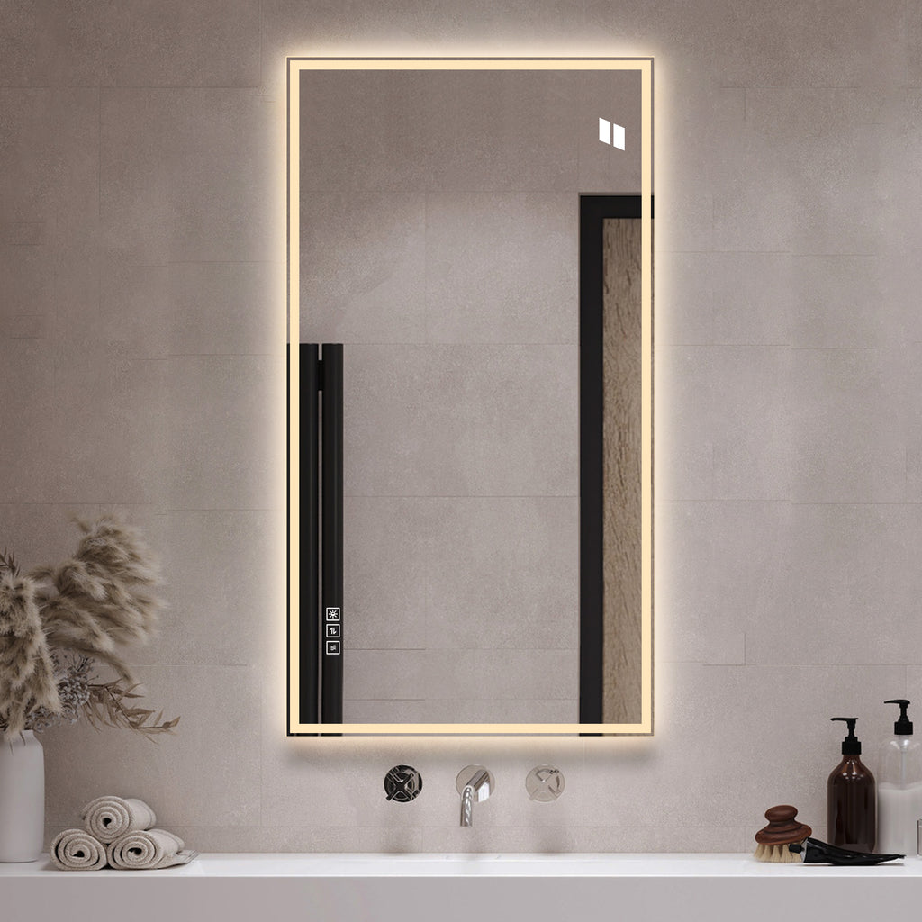 48 In. x 24 In. LED Bathroom Vanity Wall Mirror