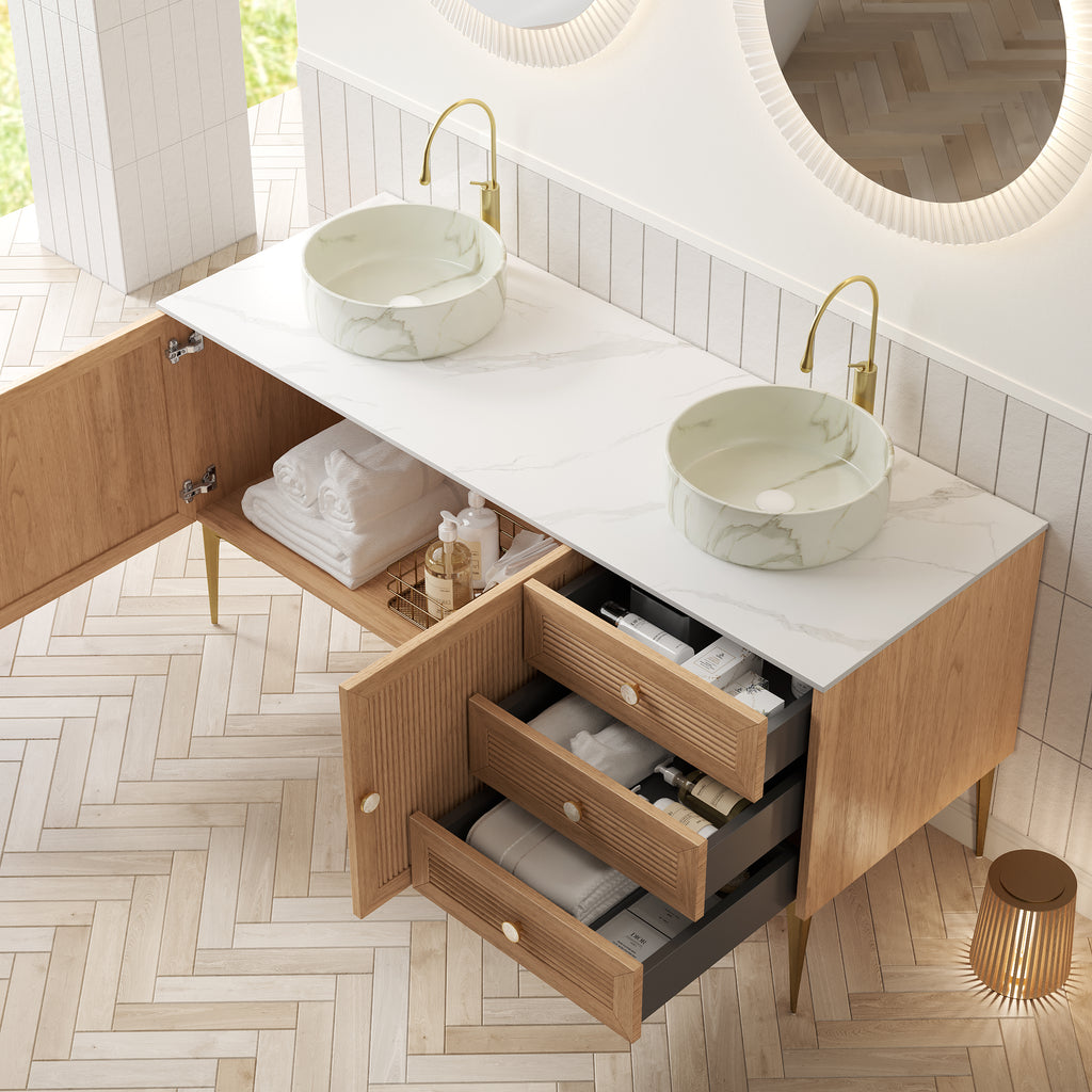 MUNIN 60" Bathroom Vanity with Sink