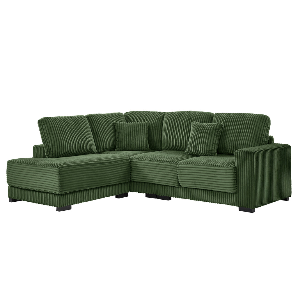 93" Sectional Sofa with Reversible Chaise Lounge