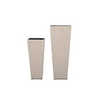 Outdoor PE Wicker Flower Pots, 2-Pcs Set