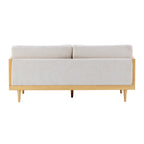 Emir 72" Square Arm 3-Seater Boucle Sofa