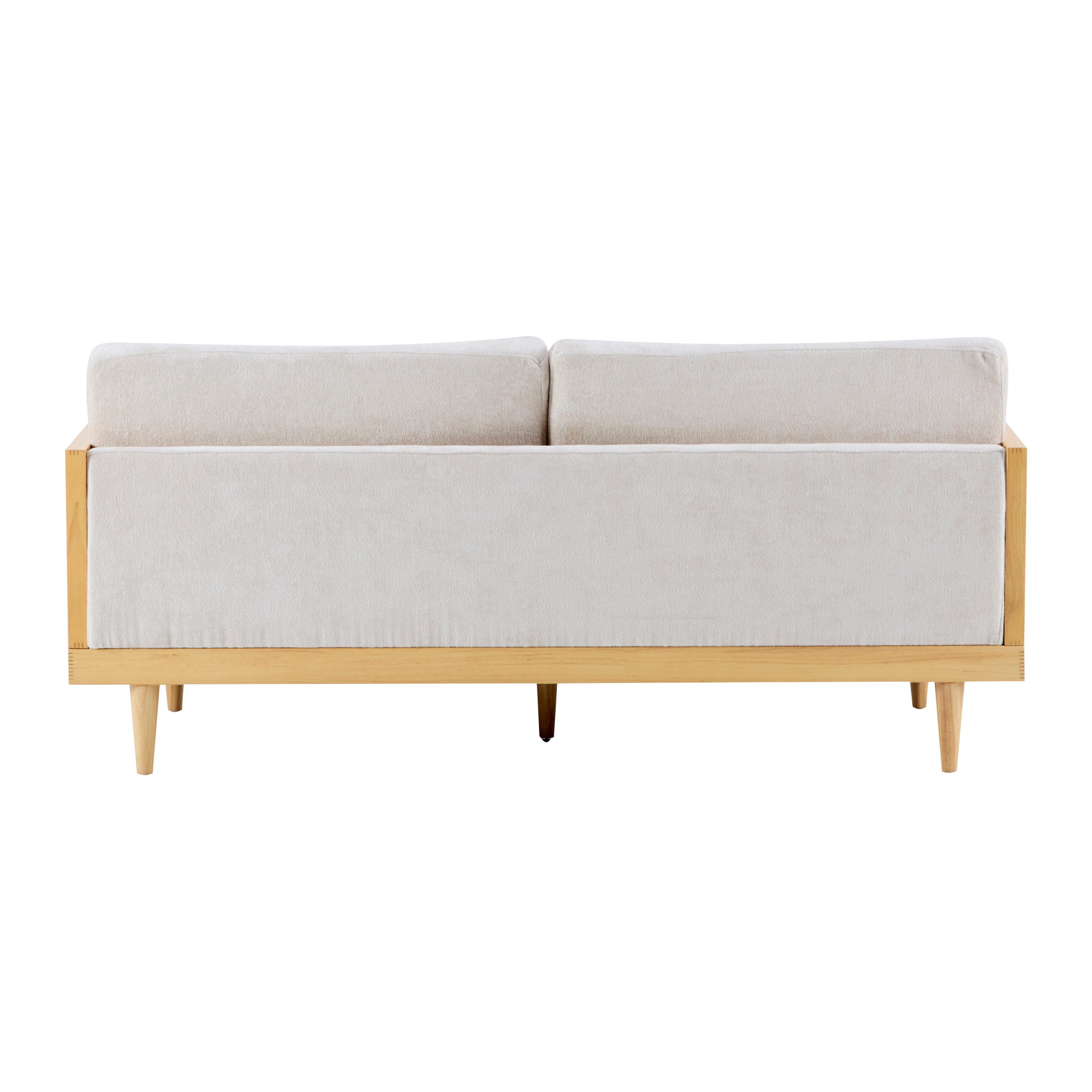 Emir 72" Square Arm 3-Seater Boucle Sofa
