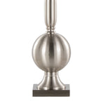 Joan 30" Contemporary Metal Table Lamp in Brushed Nickel