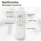 52 Inch Indoor Ceiling Fan With 6 Speed Remote