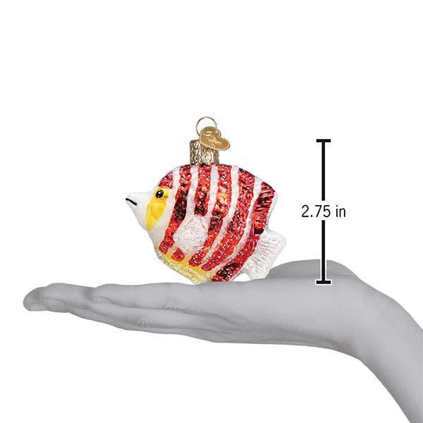 Peppermint Angelfish Ornament
