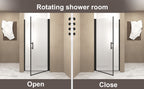 28"x 72" Pivot Shower Door, Matte
