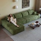 135" Cloud Sectional Couch with L-Shape Chaise