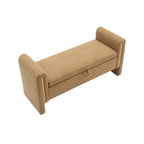 Modern Teddy Bed End Bench with Arms and Storage