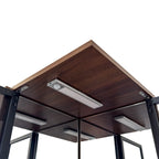 70" Display Cabinet with Glass Doors and Lights