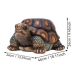 18" Garden Turtle Statue Stool
