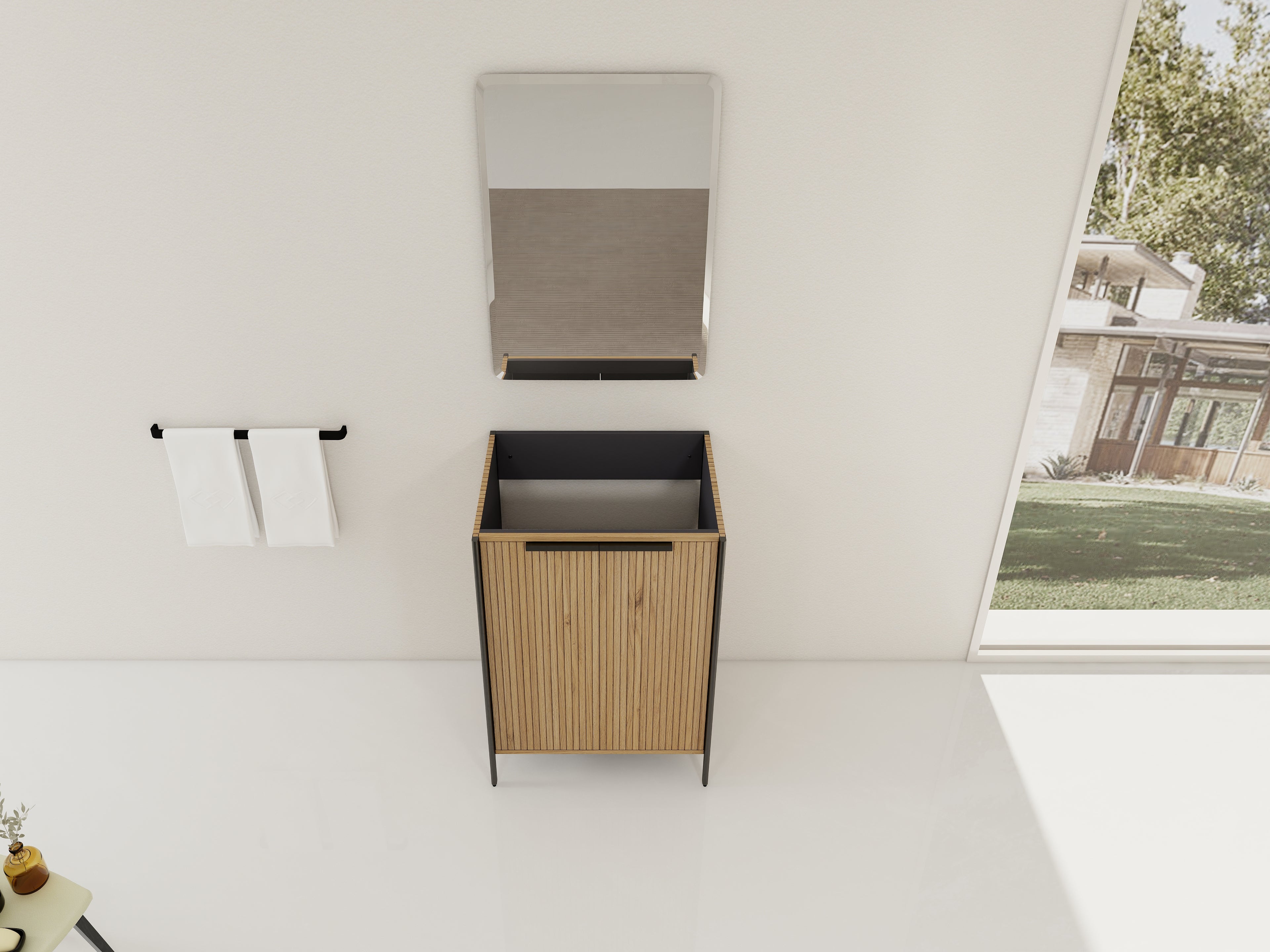 24" Freestanding Bathroom Vanity (KD-Packing) - Excludes Sink