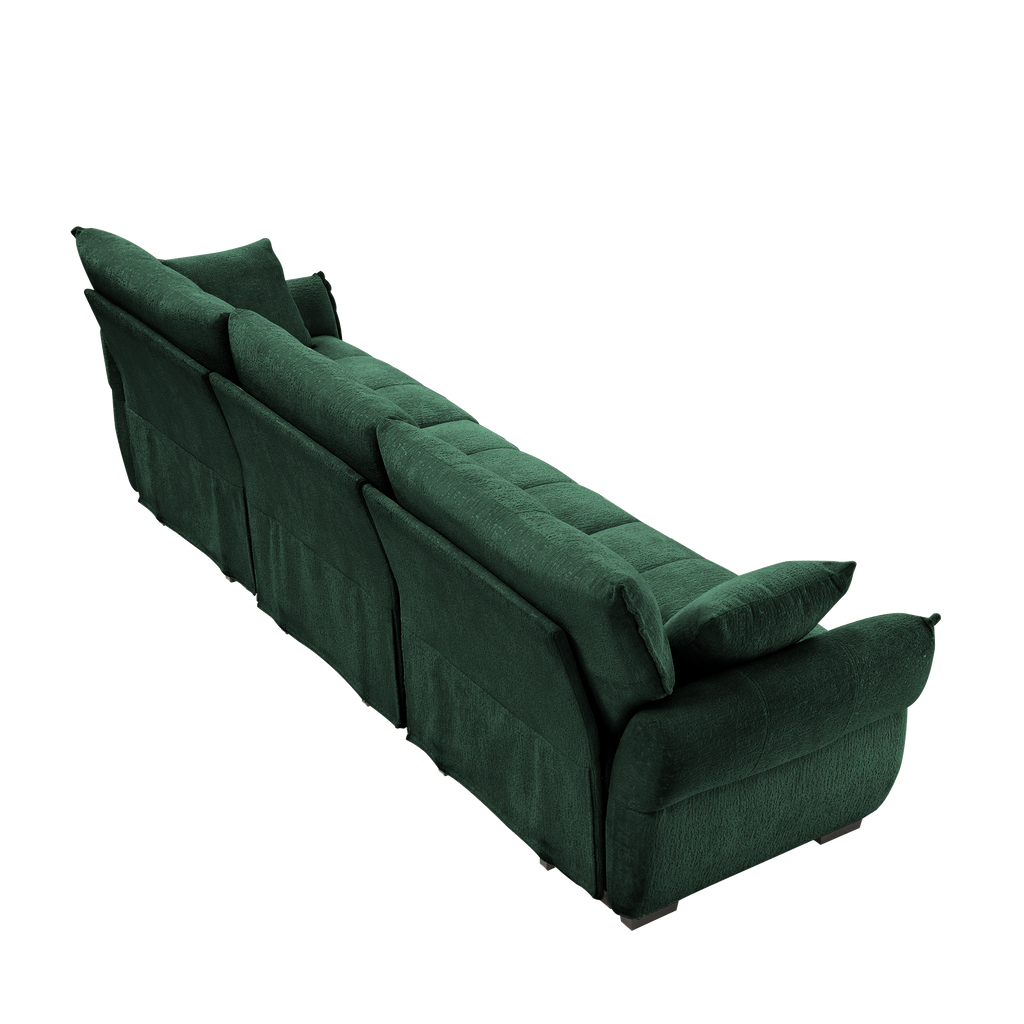 3-Seater Sofa Set with Pillows