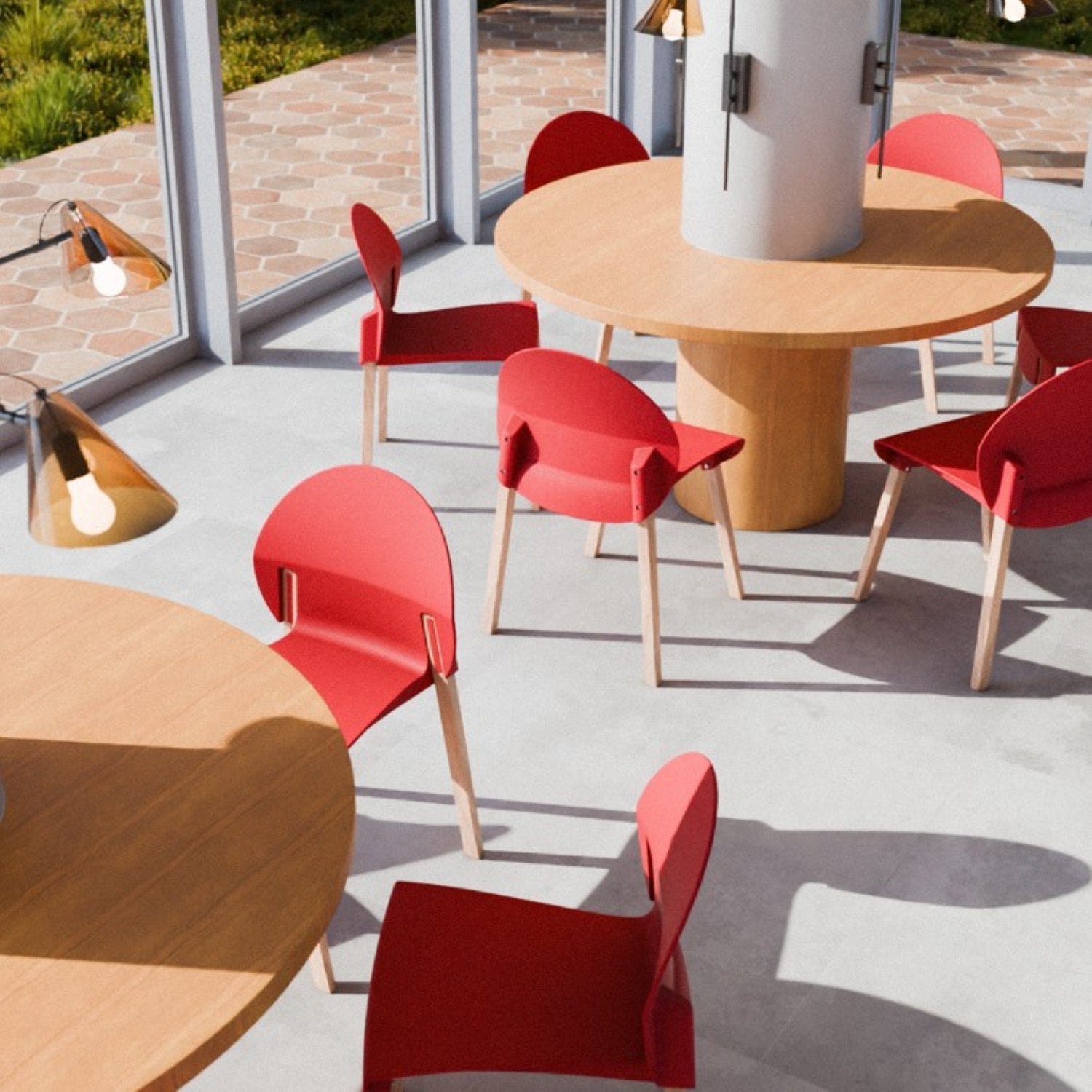 Summer 4-Pack Crimson Chairs
