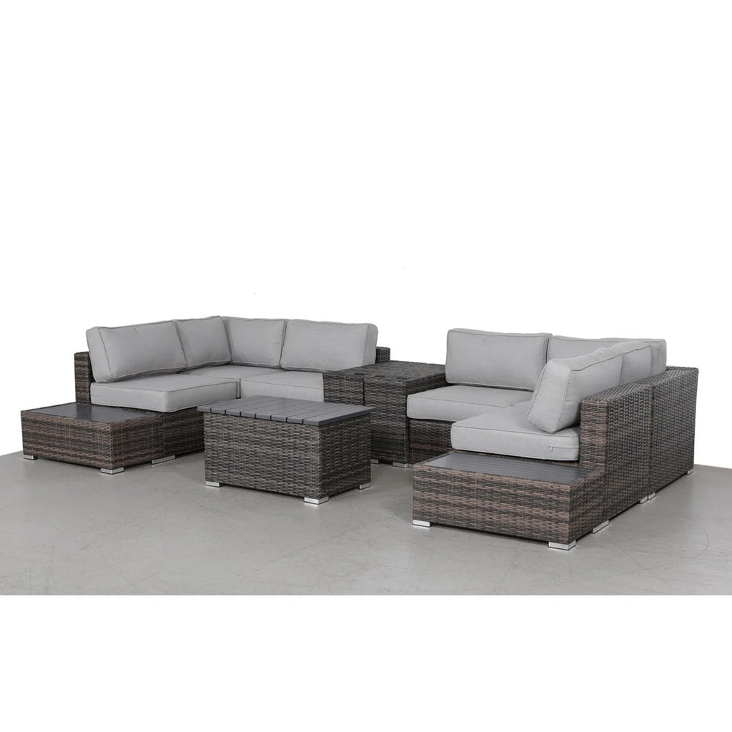 Fully Assembled Rattan Wicker Patio Seating Set for 4 with Cushions