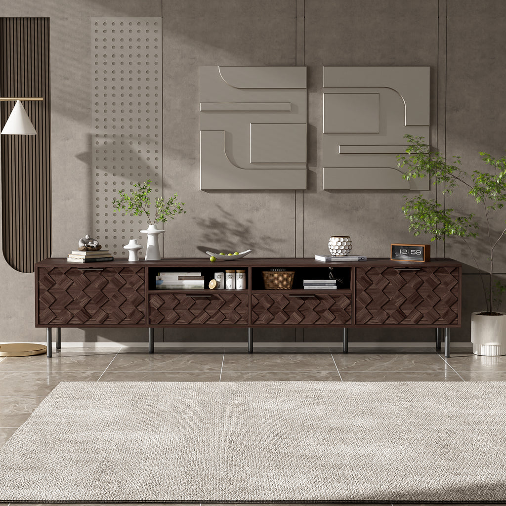 78 Inch Modern TV Stand for TVs Up to 85"