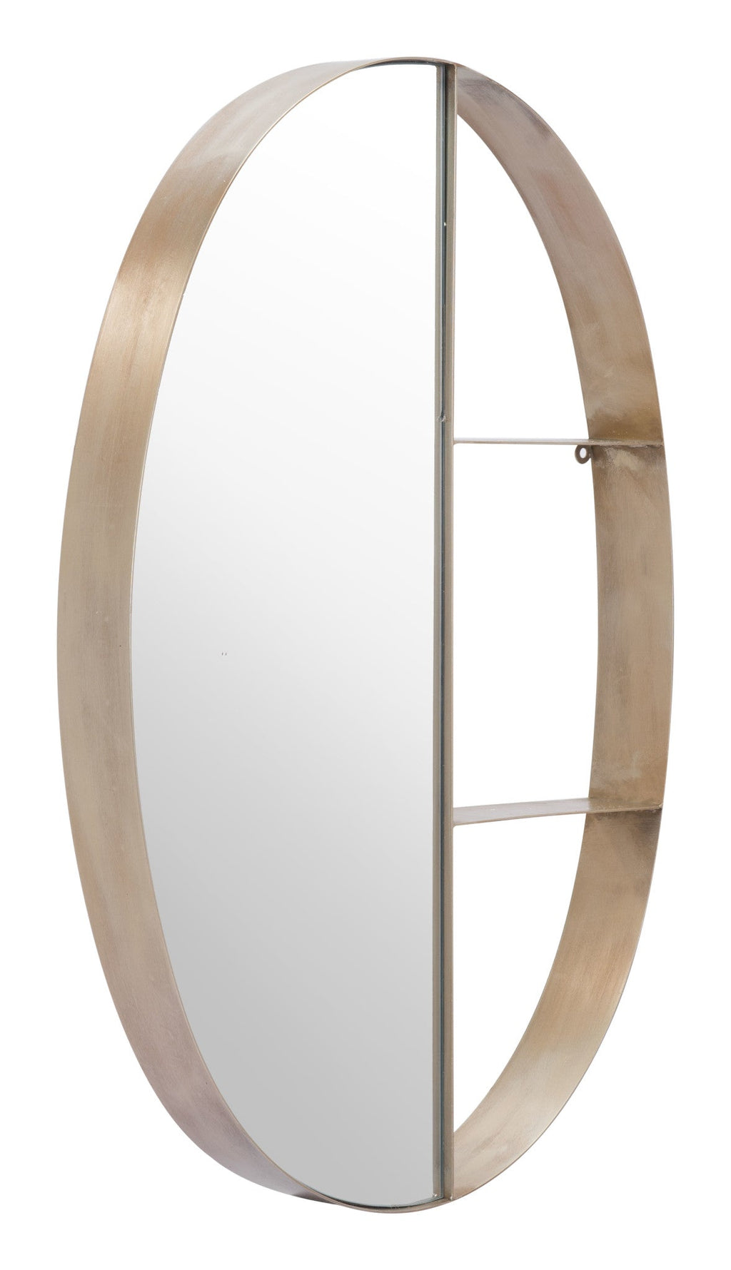 Latitude Oval Shelf Mirror