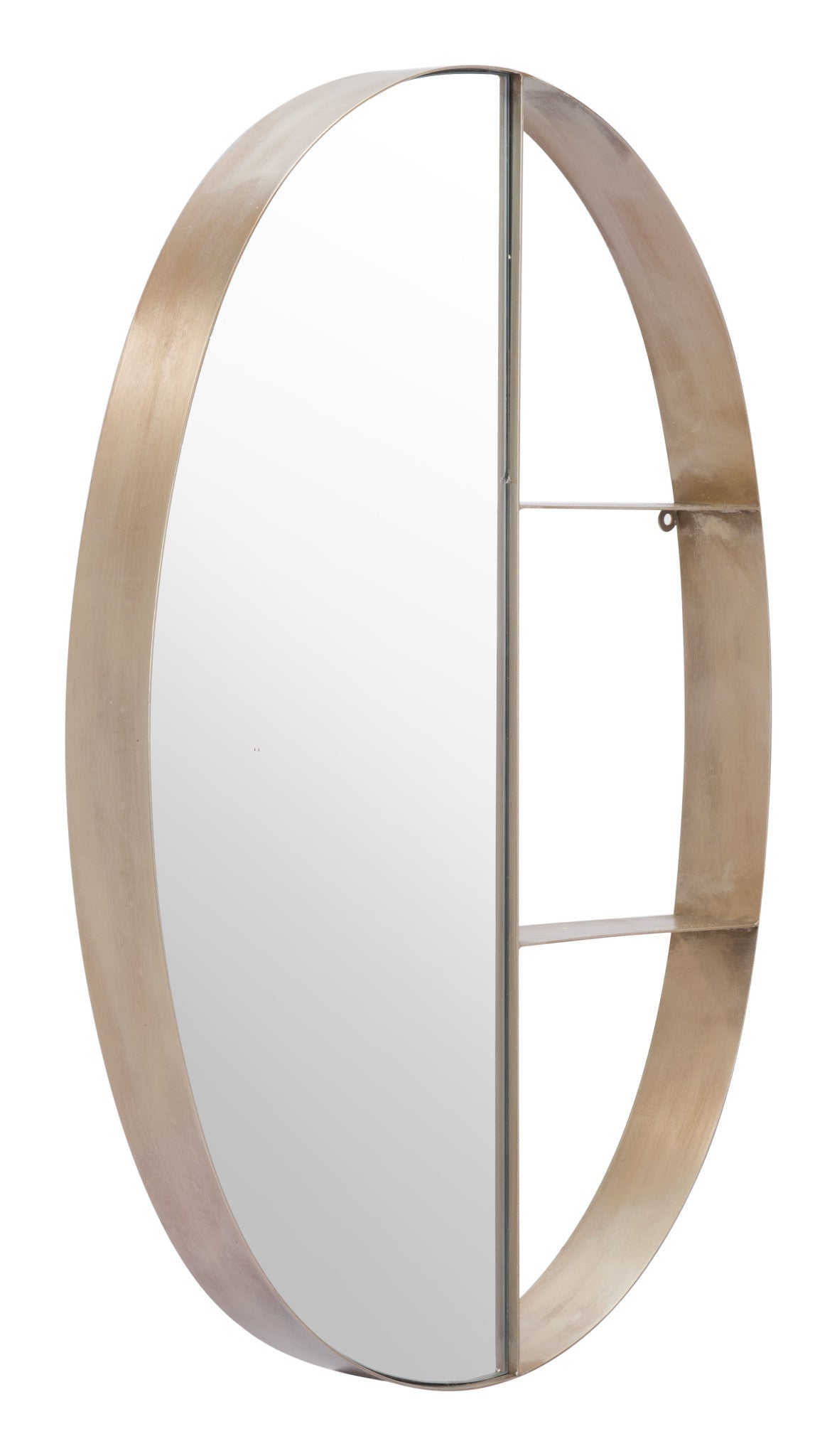 Latitude Oval Shelf Mirror