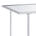 Angwin Mirrored Faux Marble Console Table