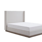 Hale Upholstered Wingback Bed - Queen Size