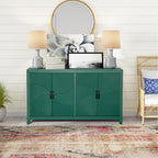 59" Green Accent Cabinet with 4 Doors
