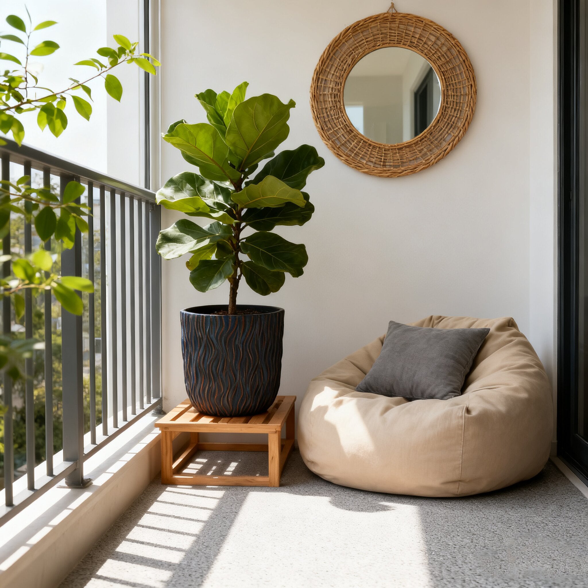 Large Round Planters Set of 2