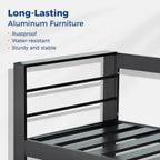 50" All-Weather Aluminum Patio Loveseat