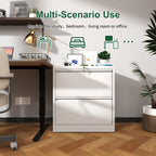 2 Drawer Lateral File Cabinet with Lock