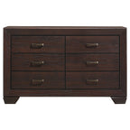 Harrison Dark Cocoa 6-Drawer Dresser