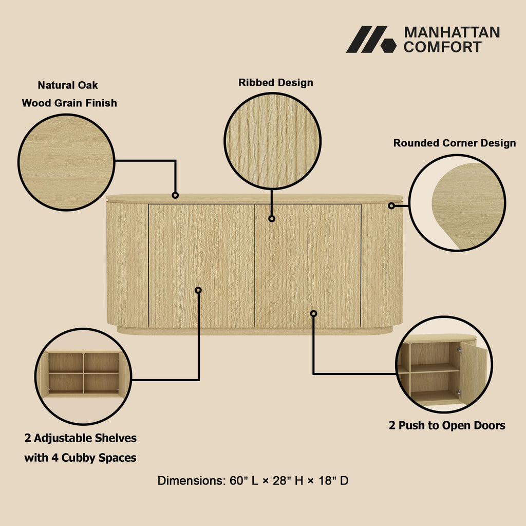 Olivia Modern 60" Sideboard