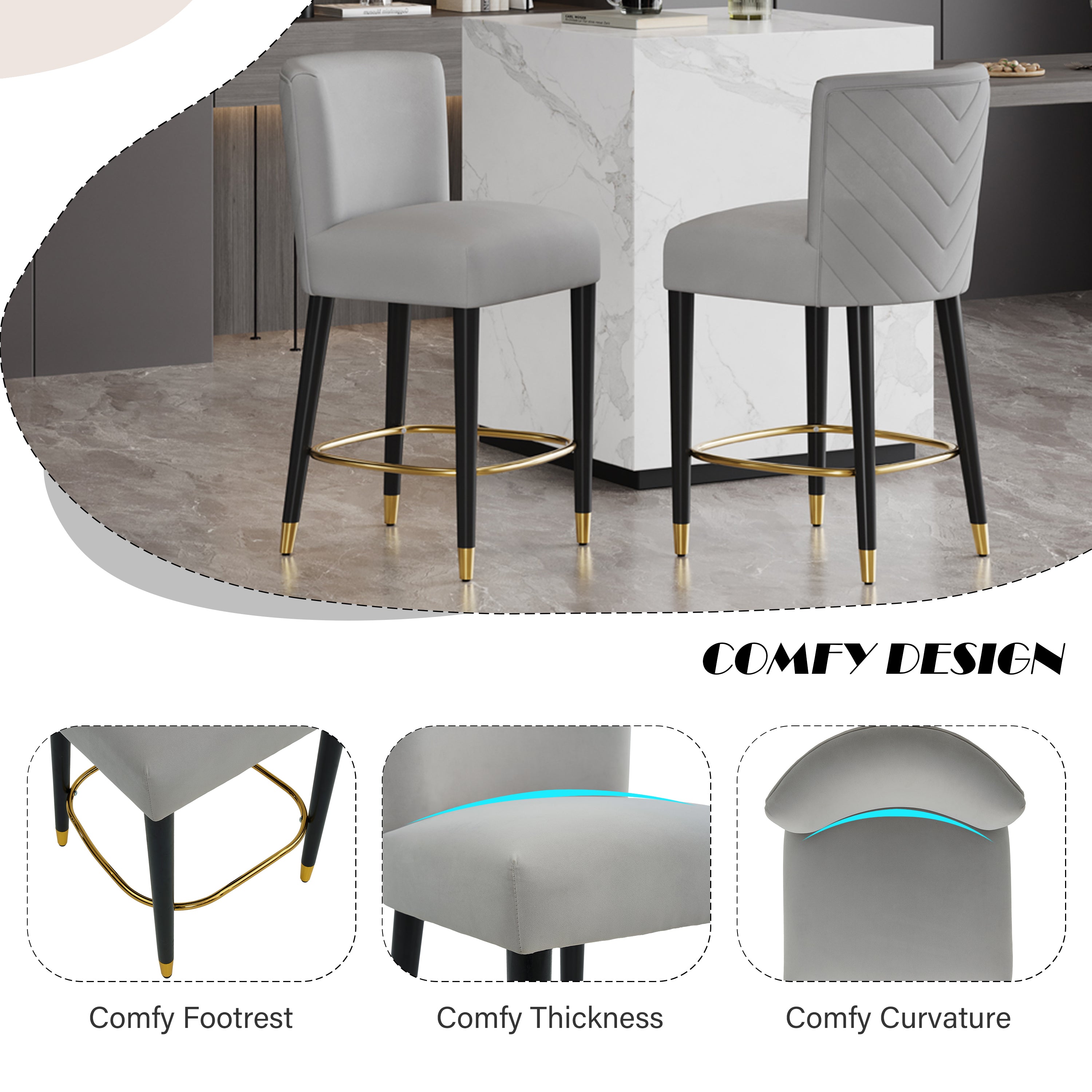 Modern 27-Inch Counter Stool