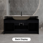 39.4 Inches Single Contemporary Floating Bathroom Vanity